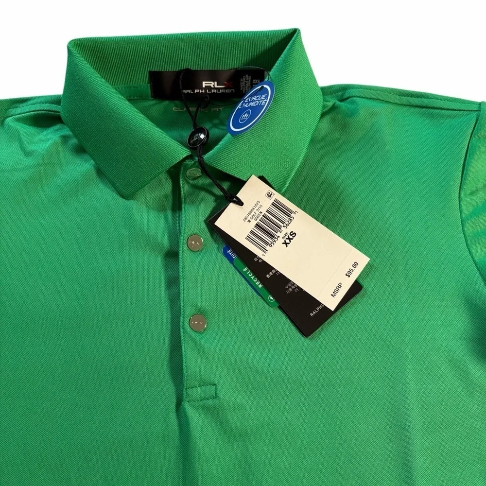 RLX Ralph Lauren | Airflow Golf Polo Shirt Green XXS | New with Tags